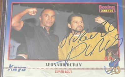 1991 Kayo ROBERTO DURAN Rookie #37 🔥 Autograph RaRe Auto 🥊 1/1 🔥 GOAT Boxer - Image 1 of 2