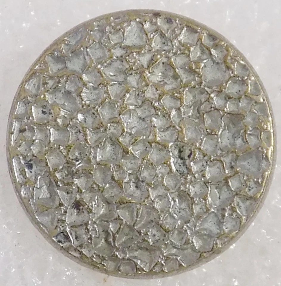 Antique 1 Piece Button Solidite Paris Back Geometric Design  Mid 1800s - Image 1 of 4