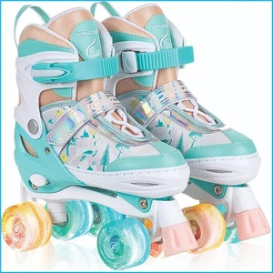 Patines ajustables para niños con ruedas iluminadas - Divertidos patinajes al aire libre pequeños - Imagen 1 de 12