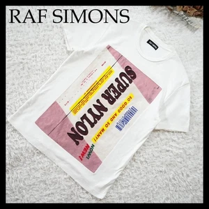 Raf Simons White Short Sleeve T-Shirt Men Size M Used Casual Basic - Picture 1 of 7