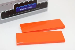 Lego (c) 2x Fliese 2x6 - tile - reddish orange - 69729 - Platte / Fliesen - Bild 1 von 1
