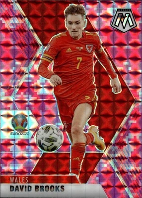 2021 Panini Mosaic UEFA EURO Mosaic Camo Pink David Brooks Card #195 - Image 1 of 2