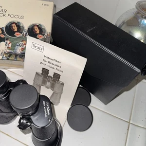 Vintage Sears Discoverer 10x25x50mm Binoculars Zoom Wide Angle 473-25790 - Picture 1 of 10