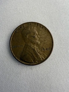 Error Coin 1941-P Lincoln Cent Wheat Penny Woody Error Improper Alloy Error - Picture 1 of 4