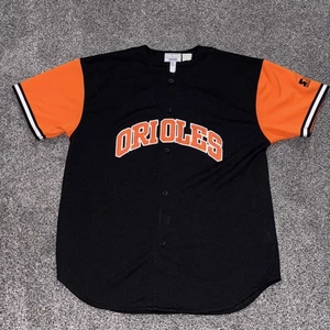 Vintage Starter Baltimore Orioles Cal Ripken Jr Stitched Adult Jersey XL Black - Bild 1 von 16
