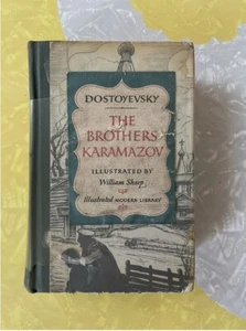 The Brothers Karamazov HC Book 1943 RARE Dostoyevsky W Original Plastic DJ - Imagen 1 de 10