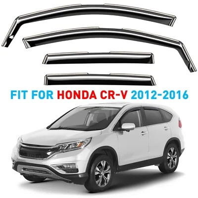 Protectores de lluvia viseras de ventilación para Honda CR-V 2012-2016 Foto 1 de 4