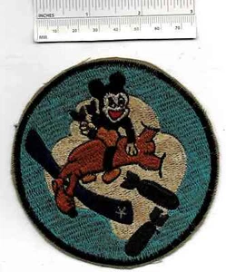 WW2 MICKEY MOUSE 349th Bomb Squadron WWII US Army USAAF Patch Cloth Walt Disney - Picture 1 of 2