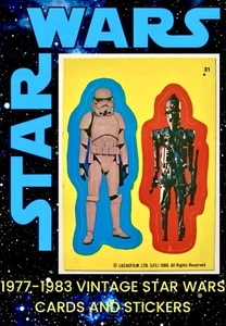 1980 VINTAGE STAR WARS STICKER #31 FEATURING IG-88 & STORMTROOPER • NM-MT - Bild 1 von 9