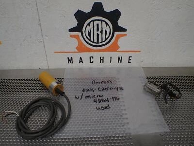 Omron E2K-C25MY2 Capacitive Proximity Switch 90-250VAC & Micro Switch 4HS4-116 - Image 1 of 4