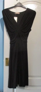 NWT. Black Twist Front Dress size 20 - Picture 1 of 6