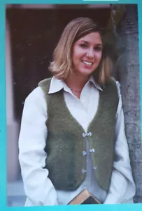 Fiber Trends Woolpak Felt Vest Knitting Pattern WP03 Vintage2002 by Bev Galeskas - Picture 1 of 2