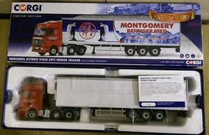 Corgi CC13826 MB Actros Facelift Fridge Trailer Montgomery Ltd Edit 585 of 1300 - Picture 1 of 2