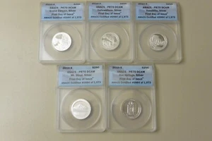 2010 S Silver National Parks Quarter Set ANACS PR70DCAM First Day of Issue - Picture 1 of 11