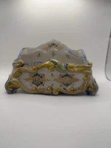 Porcelain Letter Holder Hand painted - Picture 1 of 5