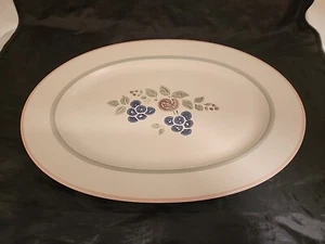 Plato grande de gres ovalado Pfaltzgraff de colección fruta casa de campo granja  - Imagen 1 de 5