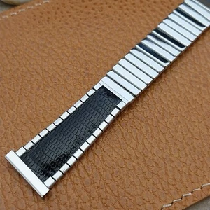 19mm 18mm Stainless Steel & Lizard JB Champion Unused 1950s Vintage Watch Band - Picture 1 of 5