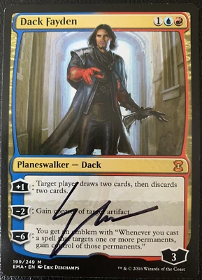Dack Fayden Artist Proof Signed Sketched Eternal Masters EMA MTG - Image 1 of 2