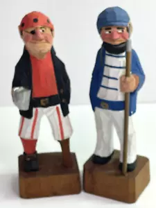 Figuras náuticas vintage de piratas y pescadores de madera talladas a mano Nanco 6,25" - Imagen 1 de 14