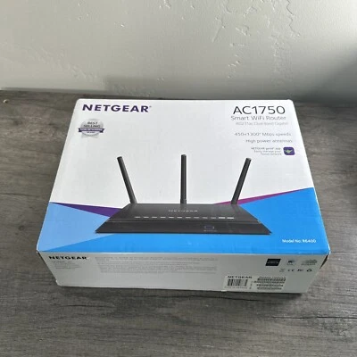 Netgear AC1750 R6400-100NAS 1300Mbps 4Port Gigabit High Speed Smart WiFi Router - Bild 1 von 4