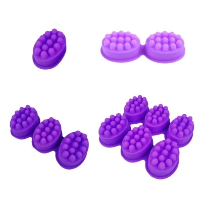 3D Handmade Silicone Soap Mold Massage Therapy Bar Making Mould Tools - Image 1 of 4