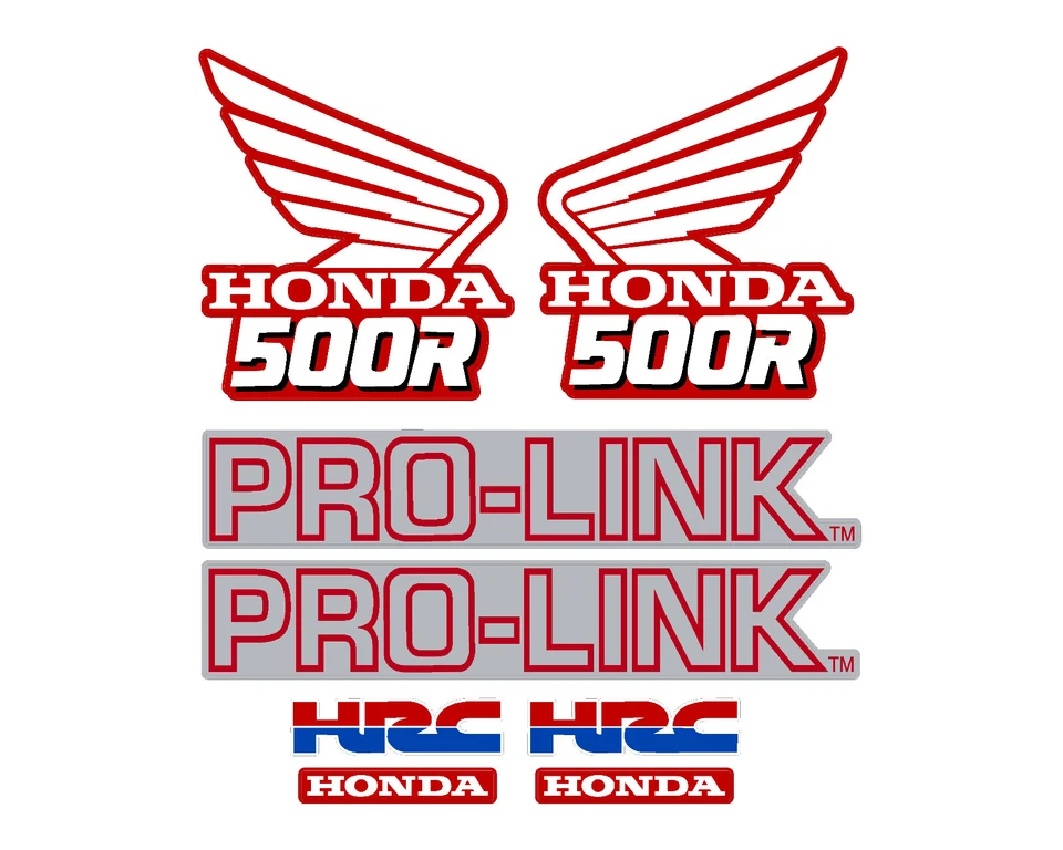 Juego de calcomanías para moto Honda CR500 1989, cubiertas, guardabarros y basculante CR 500 Foto 1 de 1