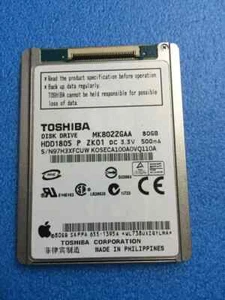 Toshiba MK8022GAA 80GB Wewnętrzny 3600RPM 1,8" (HDD1805) HDD - Zdjęcie 1 z 3