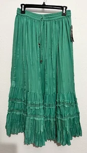 NWT Sm Ultra Flowy Artsy Fairy Gypsy Hippie Boho Nostalgic Western Maxi Skirt - Picture 1 of 11
