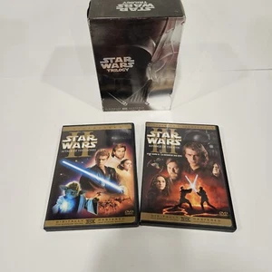 Star Wars DVD Prequel Trilogy 2 / 3 & Original Trilogy 4-6 Movies - Picture 1 of 3