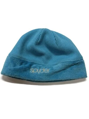 Boné de esqui Spyder gorro inverno azul médio/grande M/L lã - Imagem 1 de 4