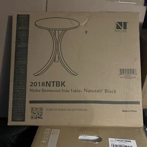 Niche Mia Bentwood Side Table- black - Picture 1 of 1