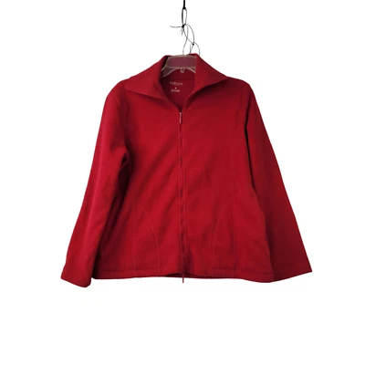 Chaqueta Van Heusen Mujer Roja Polar Cremallera Completa Manga Larga con Bolsillos Talla M Foto 1 de 4