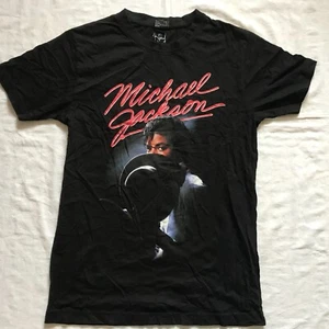 MICHAEL JACKSON KING OF POP BLACK MUSIC T-SHIRT MEDIUM SIZE GERMAN MERCH - Picture 1 of 10