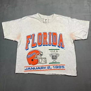 VTG cropped Florida Gators 1994 Sugar Bowl Sweatshirt College Football Sz Medium - Picture 1 of 9
