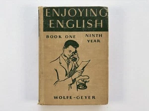 Vintage 1946 Revised Edition Enjoying English Textbook - Picture 1 of 15