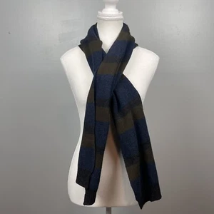 Banana Republic Men's/ Unisex Striped 100% Wool Scarf; Winter, Comfy, Casual - Picture 1 of 9
