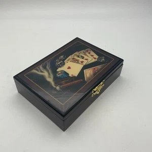 Caja de baraja de cartas retro vintage de casino de Las Vegas  - Imagen 1 de 8