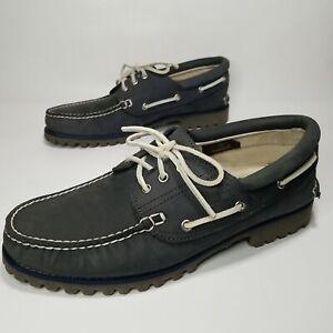 TIMBERLAND 3-Eye Lug Handsewn Lug Shoe Men's Size 12 Grey/blue  29568
