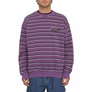 Volcom Rayeah Crewneck Sweatshirt Deep Purple - Picture 1 of 3