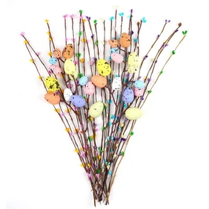Artificial Easter Spray Vine with Pastel Easter Eggs and Berries- Decorative - Picture 1 of 7