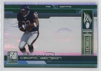 2006 Donruss Elite Passing the Torch Green /500 Cedric Benson Gale Sayers HOF - Image 1 of 2