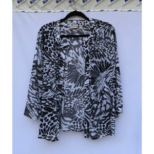 Chico's Strickjacke Pullover Gr. 3 vorne offen leicht transparent - Bild 1 von 3