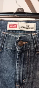 LEVI'S STRAUSS CO. 514 JEANS BLUE LEVI Wiskers Slim Straight Pockets 27×27 - Picture 1 of 7