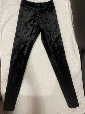 Balenciaga velvet leggins  (skiwear) size S, black, pre owned - Image 1 of 4