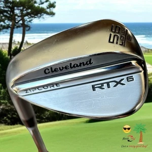 Cleveland RTX 6 Zipcore Tour Satinado 56° Cuña de Arena Baja+ 8 LH Zurdo ¡BONITO! L👀K - Imagen 1 de 8