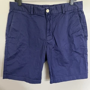 Men’s Vineyard Vines Cotton Chino Shorts Size 32 Navy Blue Preppy Golf - Picture 1 of 13