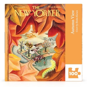 Autumn View The New Yorker 100 Piece Mini Jigsaw Puzzle NYPC New - Picture 1 of 2