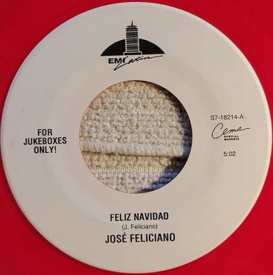 Jose Feliciano/Glen Campbell "Feliz Navidad / Blue Christmas" VG+ - Image 1 of 3