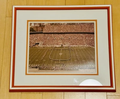 VTG Framed 1982 Tennessee Volunteers Football Photo Neyland Stadium Knoxville UT - Image 1 of 4