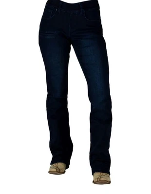 Pantalones de mezclilla vaquera Tuff Western para mujer polar L lavado oscuro regular JPULFF Foto 1 de 4